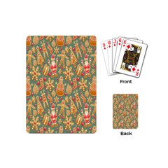 Pattern-santa Playing Cards Single Design (mini) by nateshop