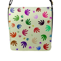 Doodle Squiggles Colorful Pattern Flap Closure Messenger Bag (l) by Ravend