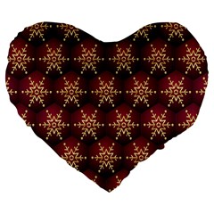 Background Pattern Icon Design Large 19  Premium Flano Heart Shape Cushions