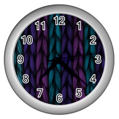 Background Wall Clock (silver) by nateshop