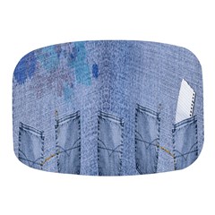 Background-jeans Mini Square Pill Box by nateshop