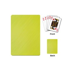 Background-texture-yellow Playing Cards Single Design (mini) by nateshop