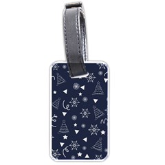 Tree Christmas Xmas Snow Luggage Tag (one Side)