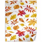 Watercolor-autumn-leaves-pattern-vector Canvas 12  x 16 