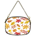 Watercolor-autumn-leaves-pattern-vector Chain Purse (Two Sides)