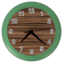 Texture-wooddack Color Wall Clock by nateshop