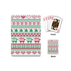 Scandinavian-nordic-christmas-seamless-pattern-vector Playing Cards Single Design (mini) by nateshop