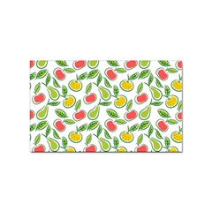 Fruit Fruits Food Illustration Background Pattern Sticker Rectangular (100 Pack) by Ravend