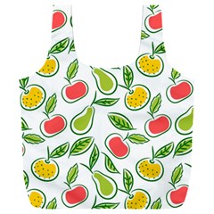 Fruit Fruits Food Illustration Background Pattern Full Print Recycle Bag (xxl) by Ravend