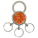 Illustration Background Abstract Pattern Shape Star 3-Ring Key Chain Front