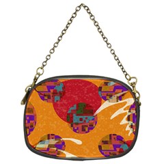 Abstract Backgroundgraphic Wallpaper Chain Purse (two Sides)