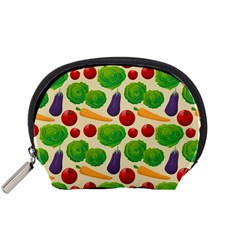 Food Illustration Pattern Texture Accessory Pouch (small)