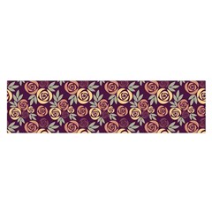 Illustration Flower Floral Nature Pattern Background Oblong Satin Scarf (16  X 60 ) by Ravend