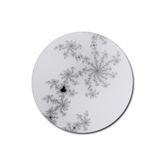 Almond Bread Apple Males Mandelbrot Mathematic Rubber Round Coaster (4 Pack) by danenraven