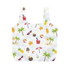 Summer Backgroundnature Beach Full Print Recycle Bag (m) by Ravend