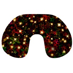 Christmas Xmas Stars Star Advent Background Travel Neck Pillow