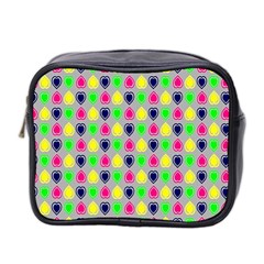 Colorful Mini Hearts Grey Mini Toiletries Bag (two Sides) by ConteMonfrey