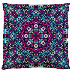 Purple, Blue And Pink Eyes Large Cushion Case (two Sides) by ConteMonfrey