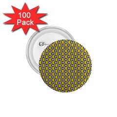 Abstract Beehive Yellow  1 75  Buttons (100 Pack)  by ConteMonfrey