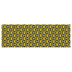 Abstract Beehive Yellow  Banner And Sign 12  X 4  by ConteMonfrey