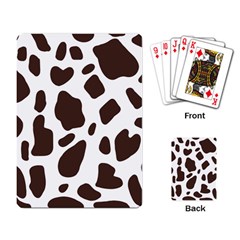 Cow Spots Brown White Playing Cards Single Design (rectangle) by ConteMonfrey