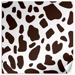 Cow Spots Brown White Canvas 20  X 20  by ConteMonfrey