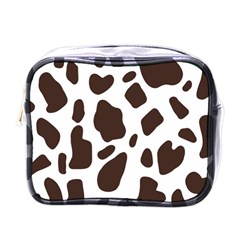 Cow Spots Brown White Mini Toiletries Bag (one Side) by ConteMonfrey