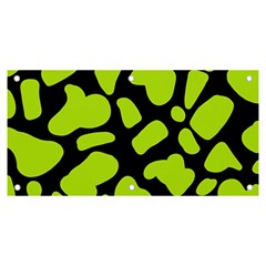 Neon Green Cow Spots Banner And Sign 6  X 3  by ConteMonfrey