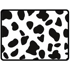 Black And White Spots Fleece Blanket (large)  by ConteMonfrey