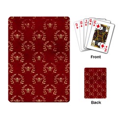 Golden Bees Red Sky Playing Cards Single Design (rectangle) by ConteMonfrey