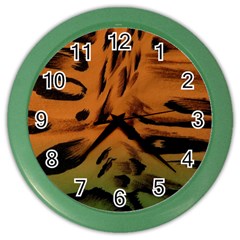 Background-011 Color Wall Clock by nateshop