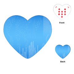 City Playing Cards Single Design (heart) by nateshop