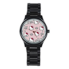 Hello Kitty Stainless Steel Round Watch by nateshop