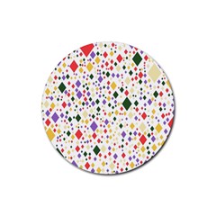 Illustration Rubber Round Coaster (4 Pack)