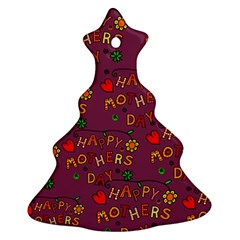 Seamless,happy Mothers Day Ornament (christmas Tree)  by nateshop