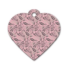 Batik-02 Dog Tag Heart (two Sides) by nateshop