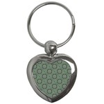 Batik-tradisional Key Chain (Heart) Front