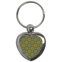 Batik-tradisional-01 Key Chain (heart) by nateshop