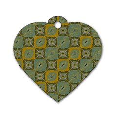 Batik-tradisional-01 Dog Tag Heart (one Side) by nateshop