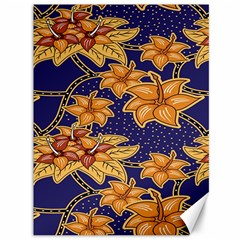 Seamless-pattern Floral Batik-vector Canvas 36  X 48  by nateshop