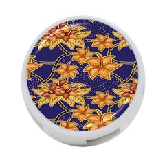 Seamless-pattern Floral Batik-vector 4-port Usb Hub (one Side)