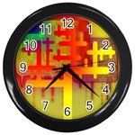 Code Binary System Wall Clock (Black)