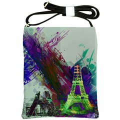 Eiffel Tower Paris France Europe Shoulder Sling Bag by Wegoenart