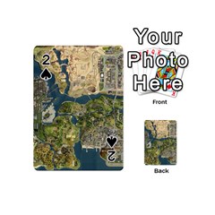 Map Illustration Grand Theft Auto Playing Cards 54 Designs (mini) by danenraven