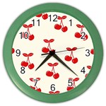 Cherries Color Wall Clock