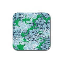 Flowers-26 Rubber Square Coaster (4 Pack) by nateshop