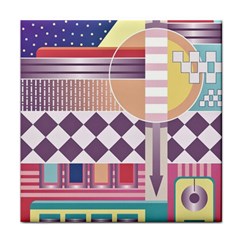 Abstract Shapes Colors Gradient Face Towel