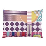 Abstract Shapes Colors Gradient Pillow Case