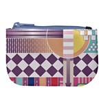 Abstract Shapes Colors Gradient Large Coin Purse