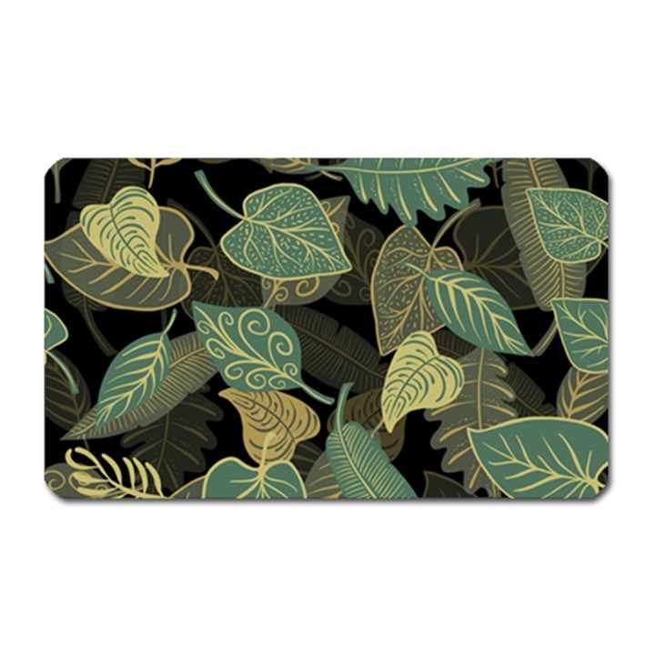 Autumn Fallen Leaves Dried Leaves Magnet (Rectangular)